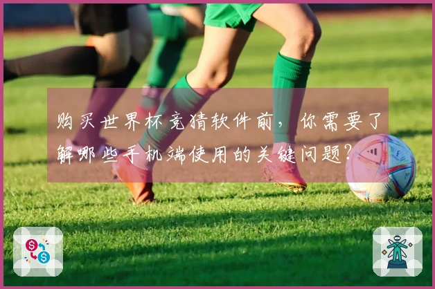 购买世界杯竞猜软件前,你需要了解哪些手机端使用的关键问题?